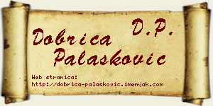 Dobrica Palasković vizit kartica